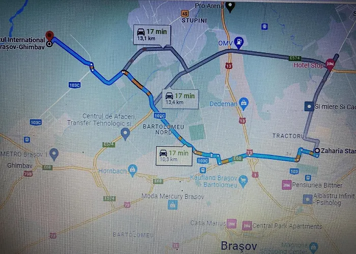 Daire Relaxing Coresi Mall Studio Free Parking *